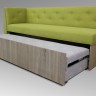 Прямой кухонный диван ВЕРОНА с боковой спинкой 213 см