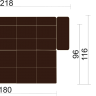 Прямой кухонный диван МАДРИД 140 см
