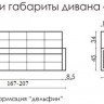 Кухонный диван Брайтон 177 см