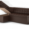 Кухонный диван угловой Остин экокожа Reex brown