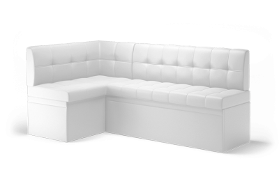 Кухонный диван угловой Остин экокожа Reex white
