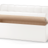 Прямой кухонный диван Остин экокожа Reex white