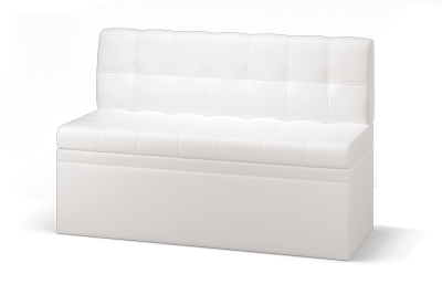 Прямой кухонный диван Остин экокожа Reex white