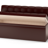 Прямой кухонный диван Остин экокожа Reex brown