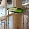 Стол обеденный с принтом BTS, Зеленое яблоко
