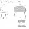 Кухонный диван Милан 