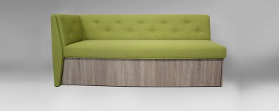 Прямой кухонный диван ВЕРОНА с боковой спинкой 108 см