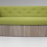Прямой кухонный диван ВЕРОНА с боковой спинкой 153 см