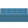 Диван кухонный прямой Люксор, Амур 10 голубой, Рогожка
