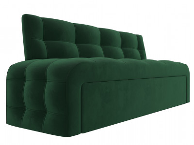 Диван кухонный прямой Люксор, SEVEN 626 зеленый, Велюр