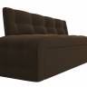 Диван кухонный прямой Люксор, Коричневый, Микровельвет