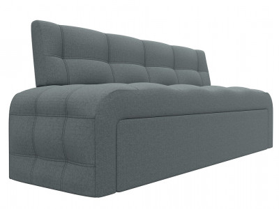 Диван кухонный прямой Люксор, Амур 07 серый, Рогожка